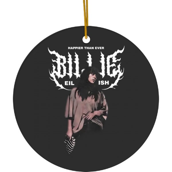 Vintage Billie Eilish Happier Than Ever Tour 2023 Ceramic Ornaments-image