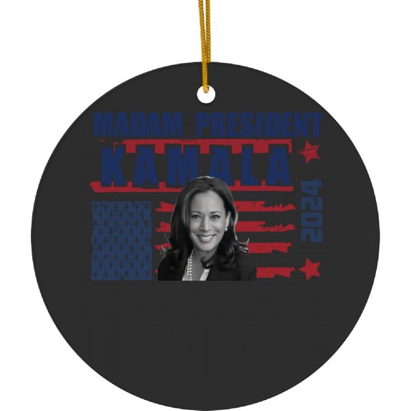 Kamala Harris For President 2024 Ceramic Ornaments,kamala Harris President 2024