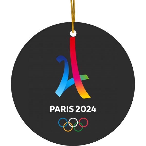 2024 Paris Olympics Ceramic Ornaments,! Colorful,, Graphic Print Ceramic Ornaments-image