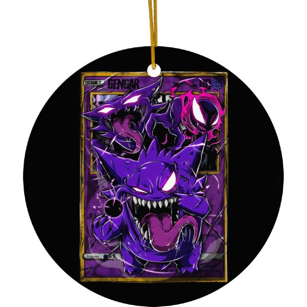 Gengar Ghost Gengar Gastly Haunter Ceramic Ornaments, Go Ceramic Ornaments, Birthday Gift