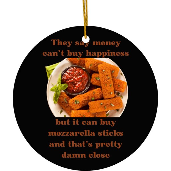 Unique Ceramic Ornaments With Mozzarella Stick Design-image