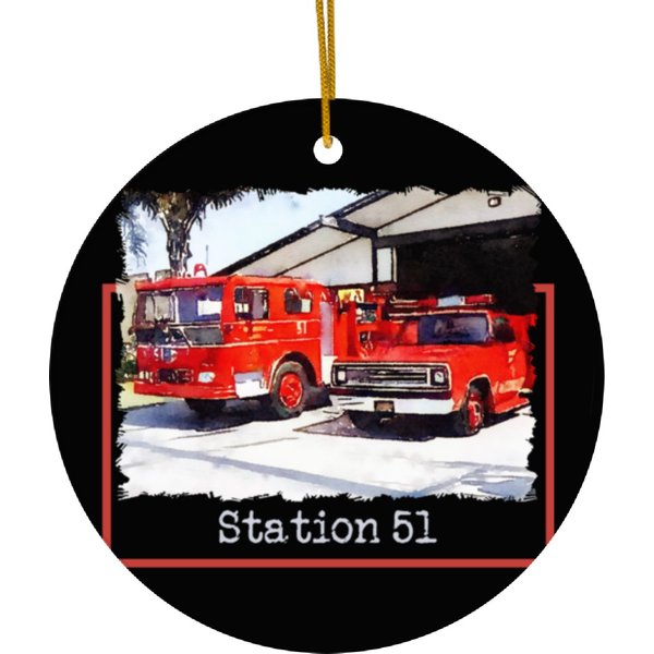 Station 51, Emergency Tv Show Ceramic Ornaments