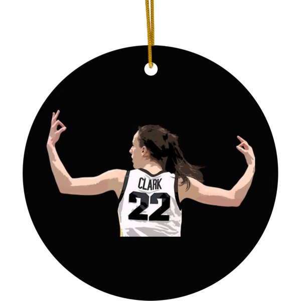 Caitlin-Clark Classic Ceramic Ornaments-image
