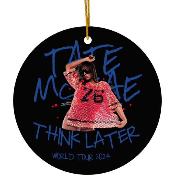 Tate Mcrae Think Later 2024 Tour Ceramic Ornaments, Tate Mcrae Concert