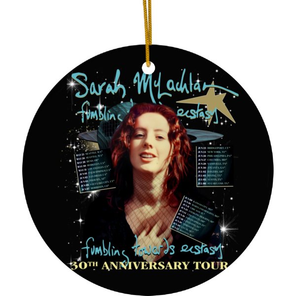Sarah Mclachlan Fumbling Towards Ecstasy 30Th Anniversary Tour 90S Ceramic Ornaments, Bootleg Music 2024 Vintage Y2K Gift For Man And Women 0901M Mlud-image