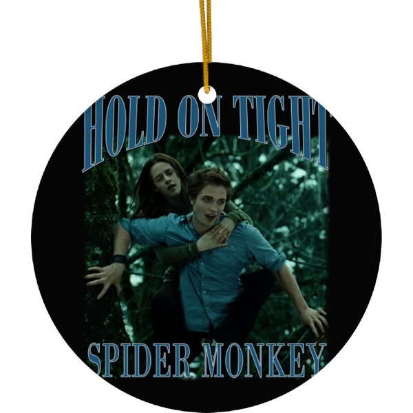 Hold On Tight, Spider Monkey - Twilight - Ceramic Ornaments-image