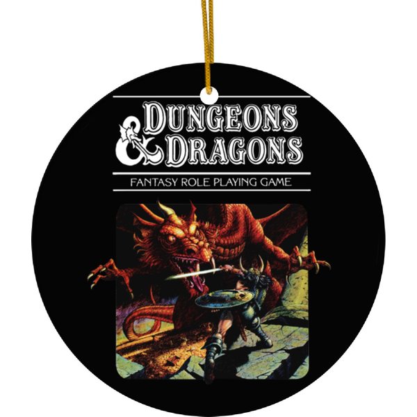 Dungeons And Dragons Ceramic Ornaments, Vintage Red Boxx Ceramic Ornaments Dandd Dnd Roleplaying Gift Vintage