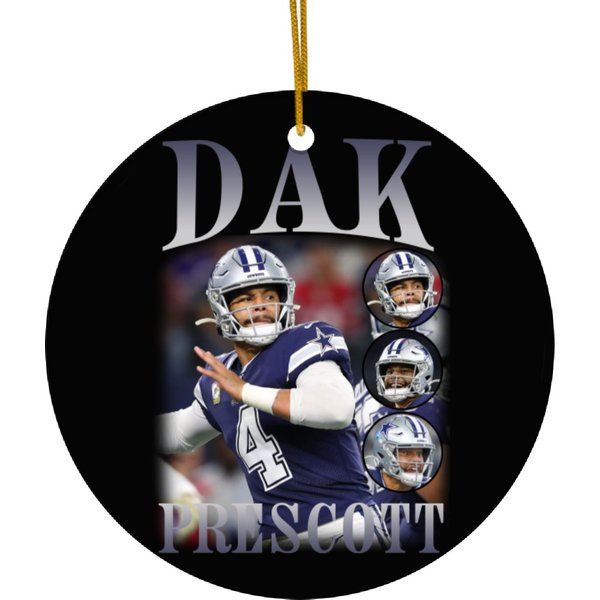 Dak Prescott Vintage 90S Unisex Ceramic Ornaments-image