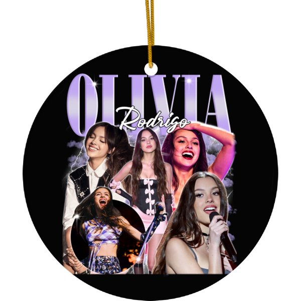 Olivia Rodrigo Vintage 90s Ceramic Ornaments, Olivia Rodrigo, Guts 2024 Tour, Rap Ceramic Ornaments, Gift