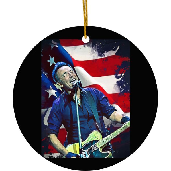 Bruce Springsteen Tour 2024 Graphic Ceramic Ornaments-image