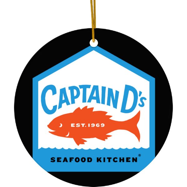Captain D's Restaurant Food Logo Ceramic Ornaments-image