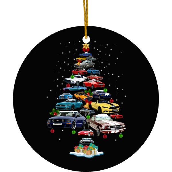 Mustang-Car-Christmas-Tree-Mustang-Car-Christmas-Tree- Ceramic Ornaments-image