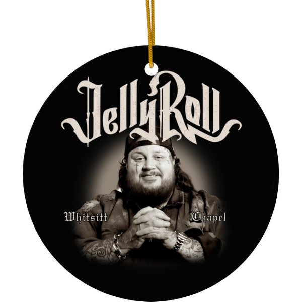 Jelly Roll 2024 Tour Ceramic Ornaments, Jelly Roll American Rock Singer Ceramic Ornaments-image