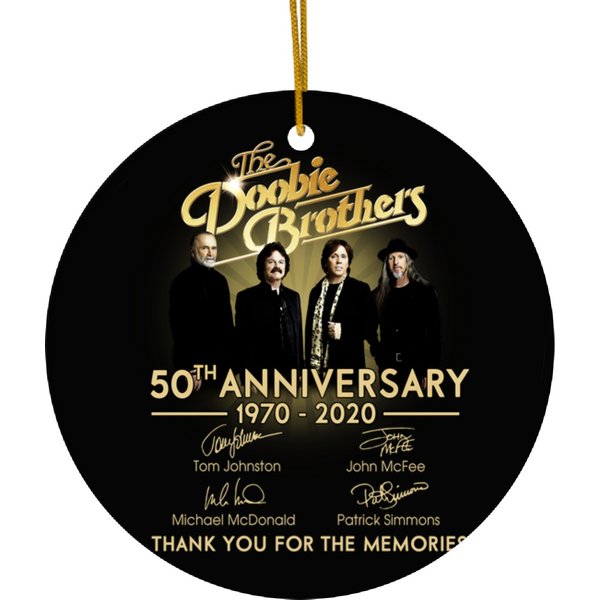 For The Doobies Brothers 50th Anniversary 1970 2020 Music Band Ceramic Ornaments Ceramic Ornaments