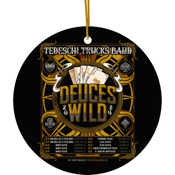 Tedeschi Trucks Band 2024 Deuces Wild Tour Ceramic Ornaments-image