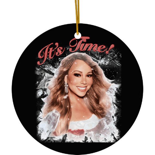Mariah Carey It's Time Ceramic Ornaments, Merry Christmas One And All Concert 2023 Ceramic Ornaments