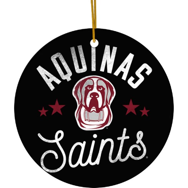Aquinas College Saints Logo T Ceramic Ornaments