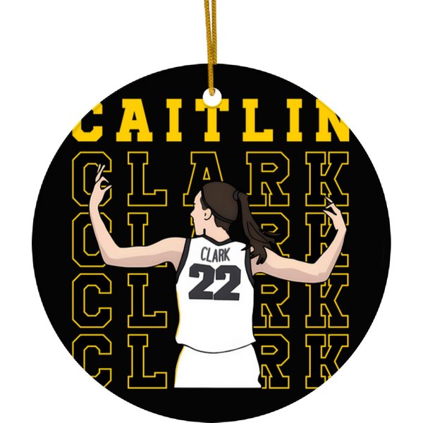 Caitlin Clark Ceramic Ornaments-image