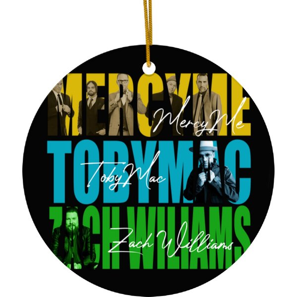 Tobymac, Mercyme And Zach Williams 2023 Tour Ceramic Ornaments, Tobymac-image