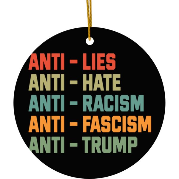 Anti Trump - Anti Trump - Ceramic Ornaments-image