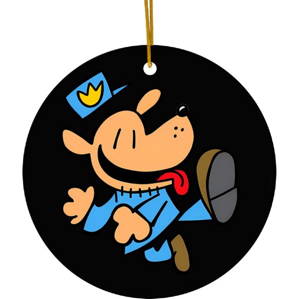 Dog Man Jumping Ceramic Ornaments