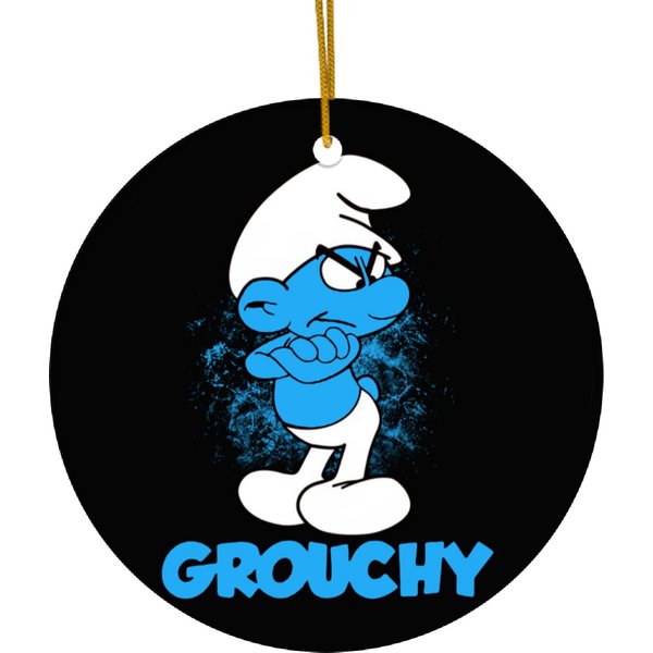 Grouchy Smurf - Grouchy - Ceramic Ornaments-image