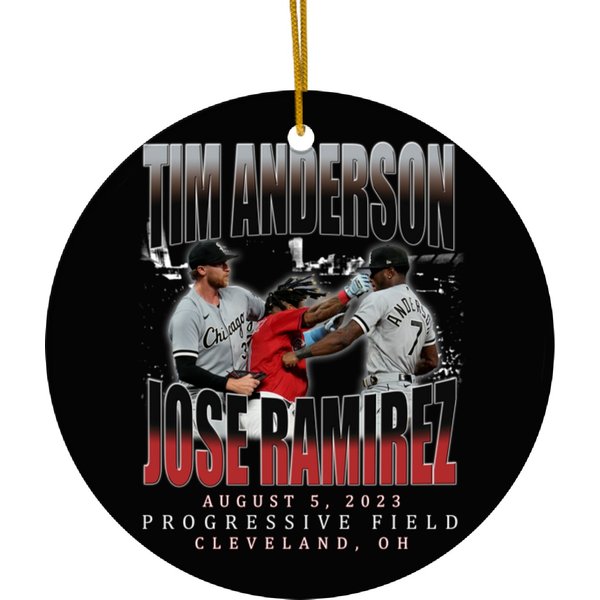 Tim Anderson V. Jose Ramirez 2023 Vintage Ceramic Ornaments-image