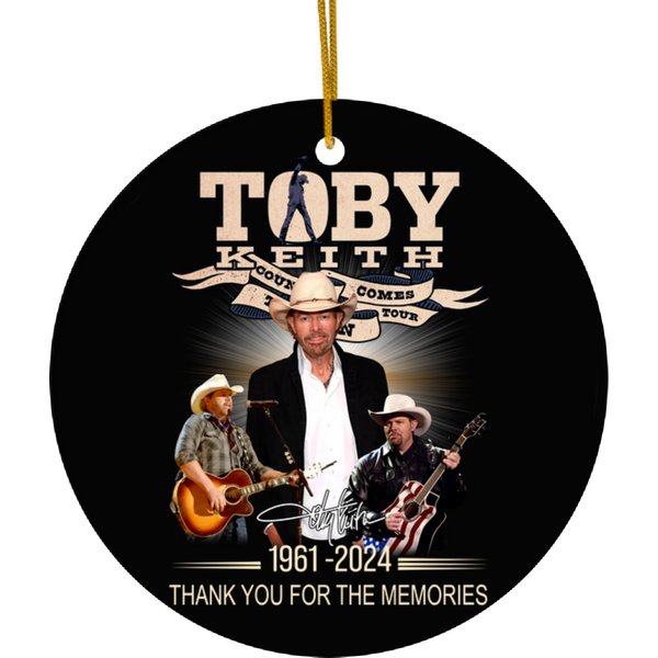 Toby Keith Signature Ceramic Ornaments Thank You Ceramic Ornaments-image