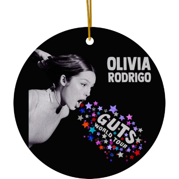 Olivia Rodrigo Ceramic Ornaments, Olivia Rodrigo Guts Tour 2024 Ceramic Ornaments