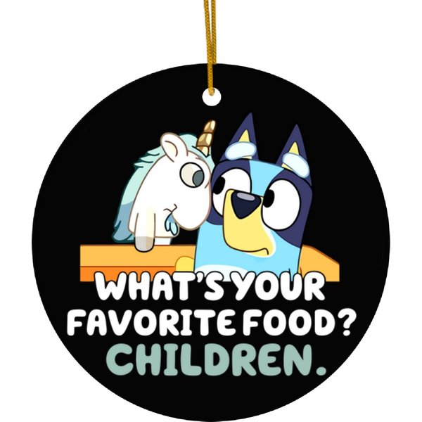 Blueydad Unicorn - Family Matching Funny Muffin Ceramic Ornaments