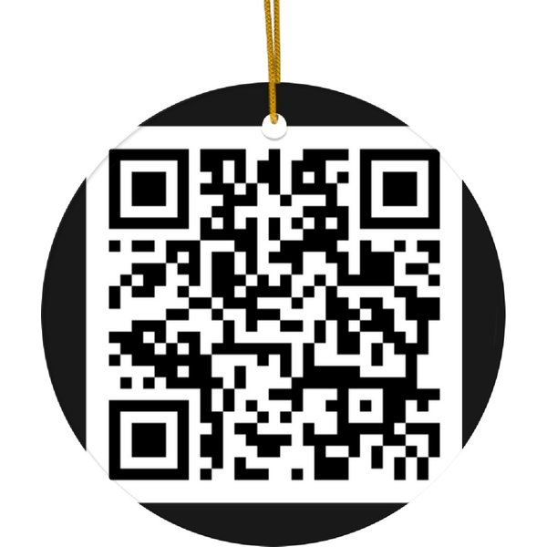 Viral Trump Dance Ymca Qr Code Ceramic Ornaments - Trump Dance Prank Ceramic Ornaments-image