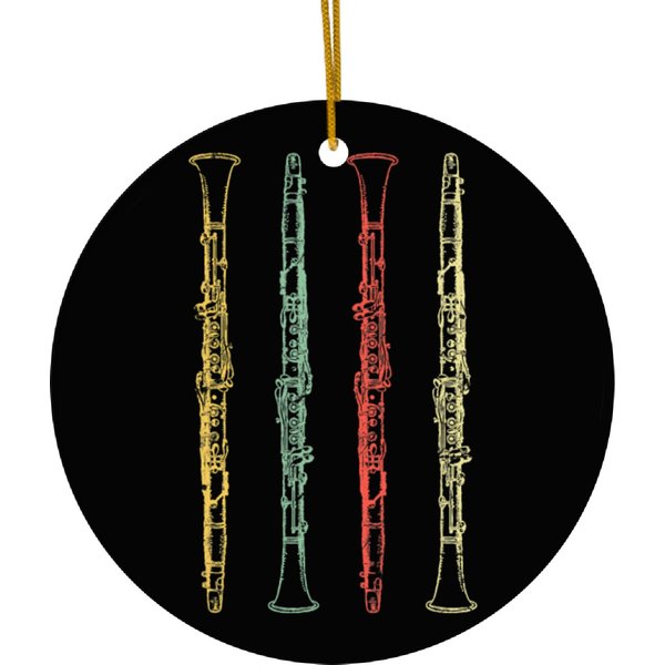 Clarinet Ceramic Ornaments