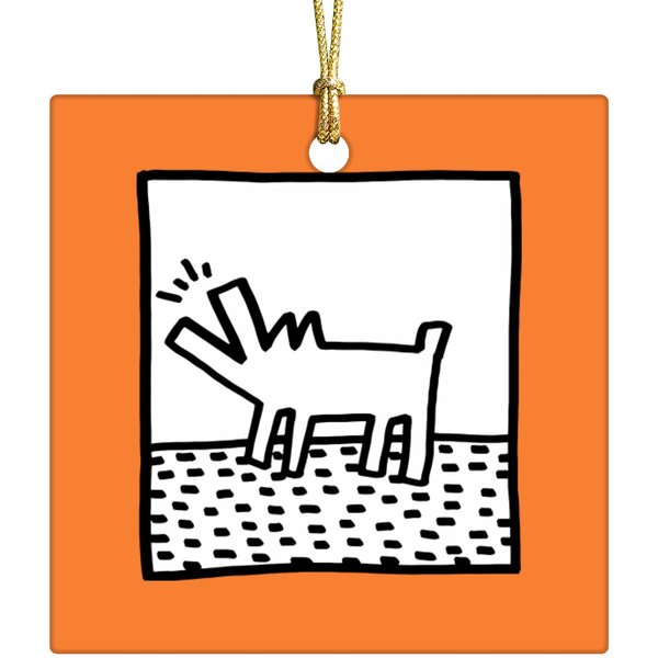 Keith Haring Dog Merch Ceramic Ornaments-image