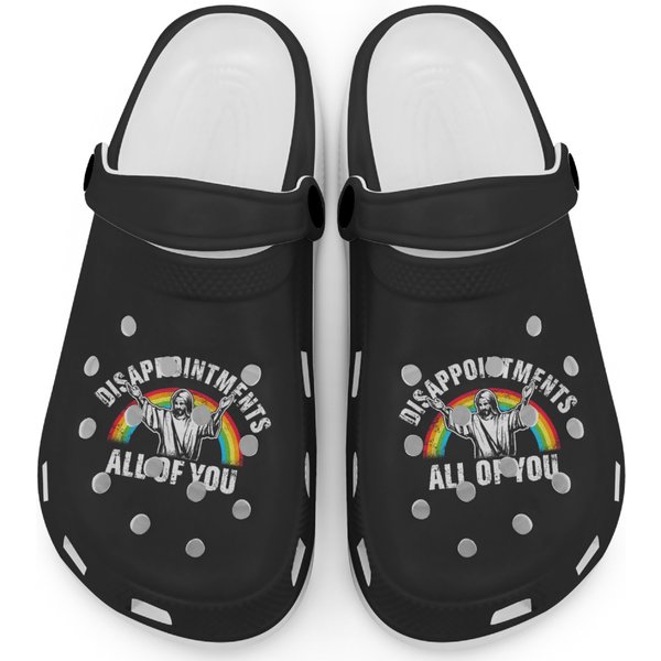 Disappointments All Of You Jesus Christian Clogs-image