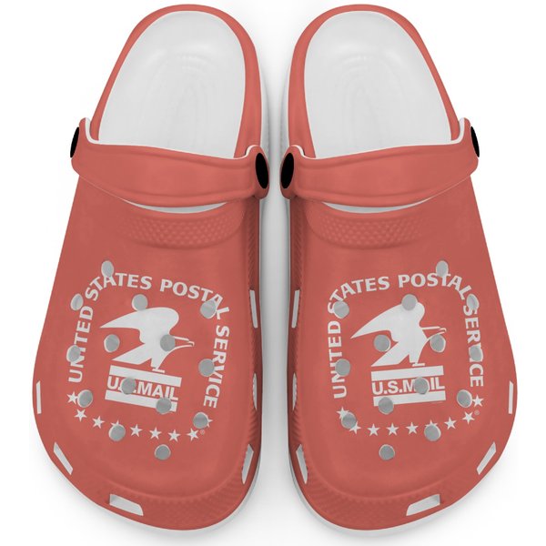 Womens Uspss U.s. Mail Eagle Logo United States Postal Services Vneck Clogs