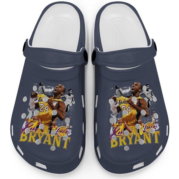 Kobe Bryant Clogs, Kobe Bryant 24 Clogs, Vintage Basketball Clogs-image