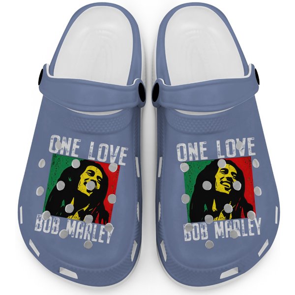 Bob Marley One Love Cotton Black Clogs-image
