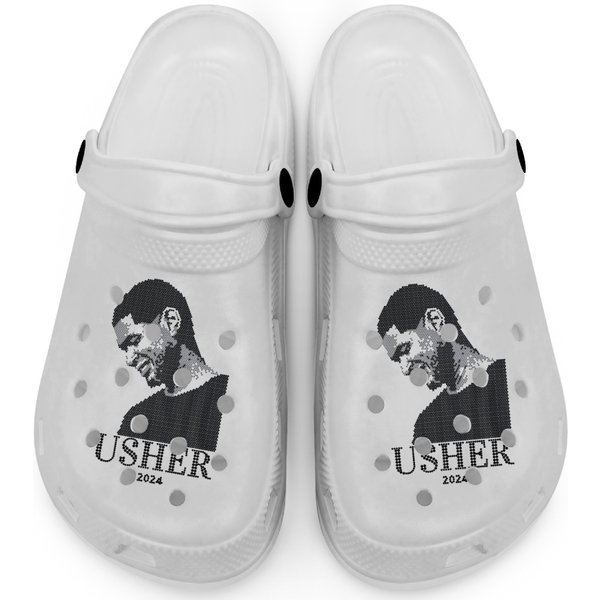 Rhinestone Crystals Usher Inspired Clogs-image