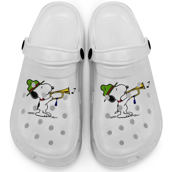 Snoopy Beagle Scout Bugler Clogs-image