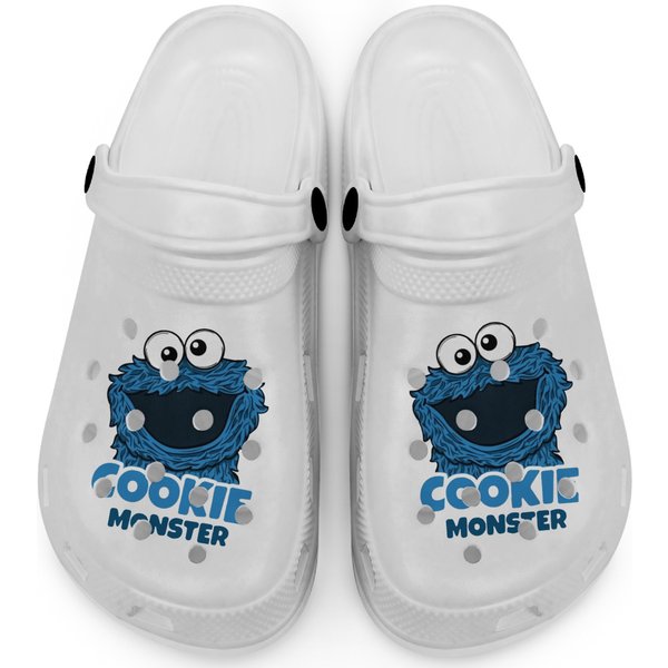 Discover Cool Cookie Monster Logo Comfortable Short Sleeve Women_s Fashion Party Clogs Clogs