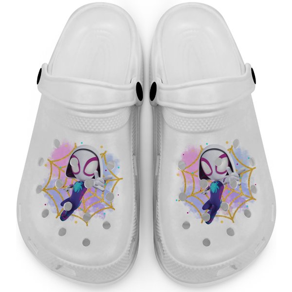 Spider Gwen Clogs, Spider Birthday Girl Clogs-image