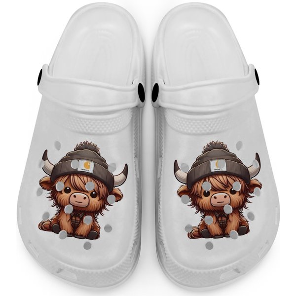 Highland Cow Clogs - Cute Cow Design-image