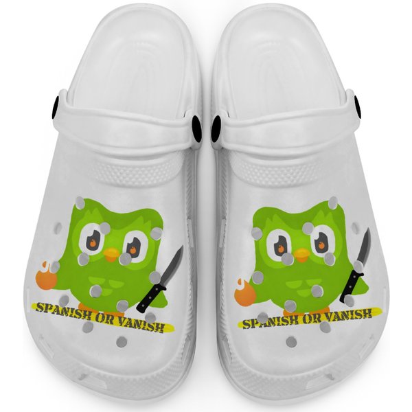 Duolingo Spanish Or Vanish Clogs-image