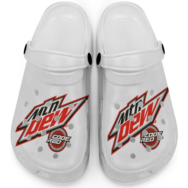 Mtn Dew Code Red Drink Clogs-image