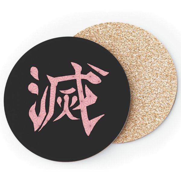 Demon Slayers Kanji - Neko Coasters