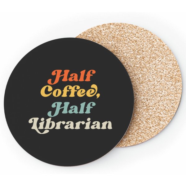 Funny Librarian Librarian Gift Librarian Appreciation Coasters-image