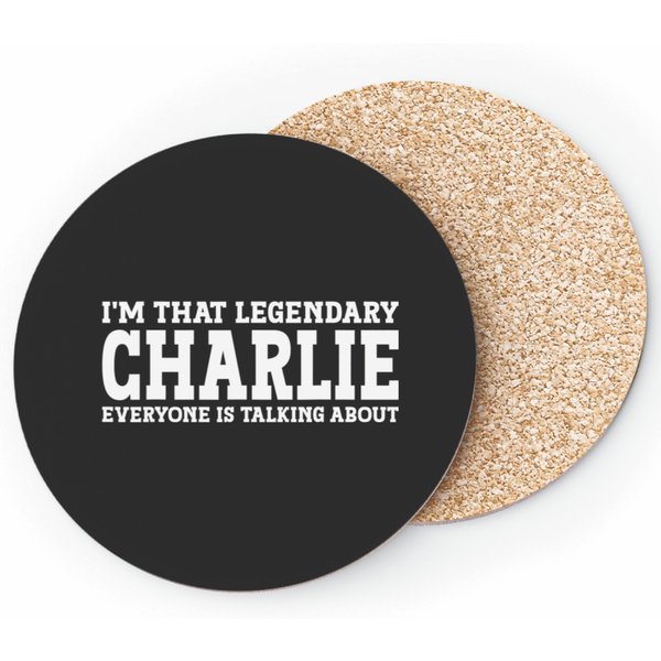 Charlie Personal Name Funny Charlie Coasters-image