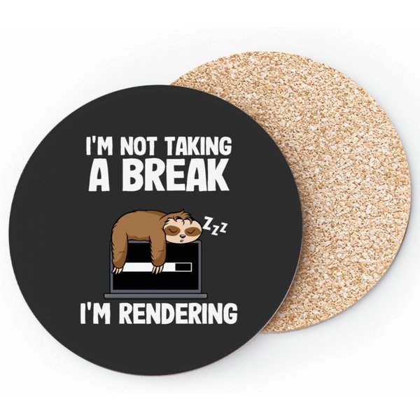 Im Rendering Filmmaker Sloth Video Editor Editing Classic T Shirt Coasters-image