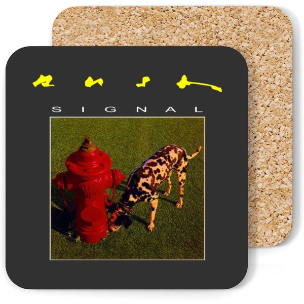 Vintage 80s Rush Band Signal Album Coasters