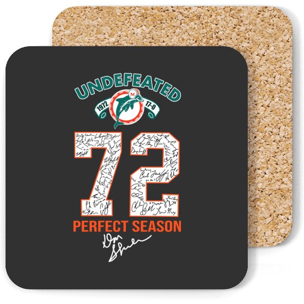 Miami Dolphin Undefeated 72 Perfect Season Baby Blankets Coasters-image